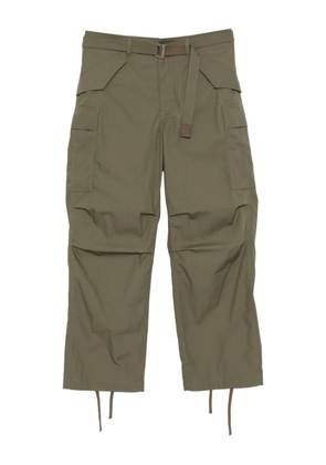 sacai belted cargo pants - Green