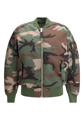 Alpha Industries Camouflage utility pocket bomber jacket - Green
