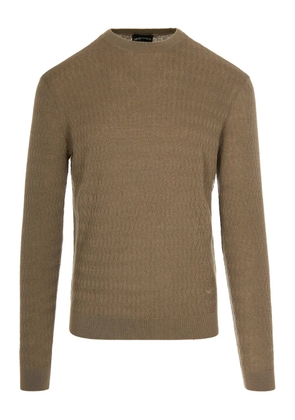 Emporio Armani diamond-pattern sweater - Brown