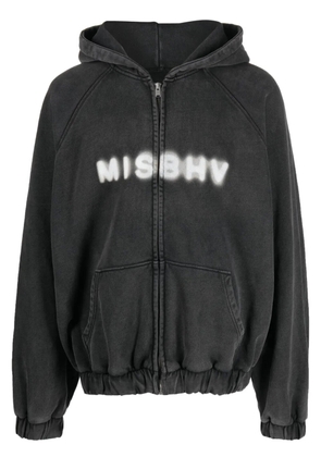 MISBHV logo-print zip-up hoodie - Black