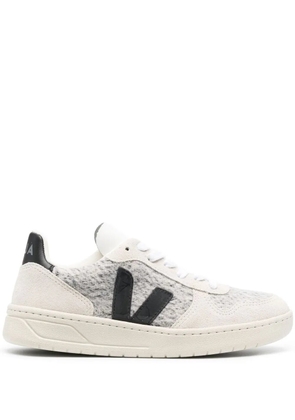 VEJA V-10 woven lace-up sneakers - Grey