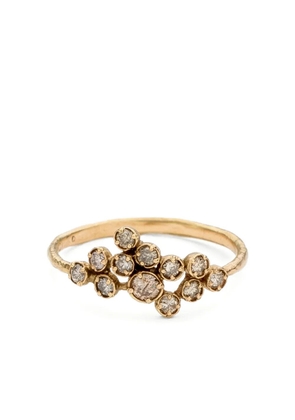 Noguchi 14K yellow gold Twelve diamond rings