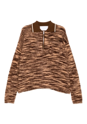 CUDDLEUP Space dyed jumper - Brown