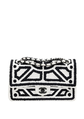 CHANEL Pre-Owned 2011 medium Garden of Versailles Double Flap shoulder bag - White