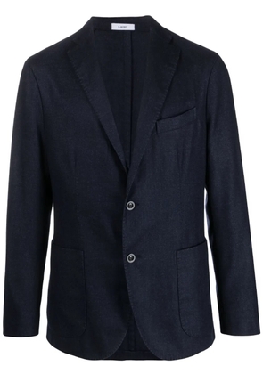 Boglioli single-breasted wool-blend blazer - Blue