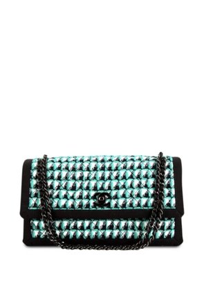 CHANEL Pre-Owned 2016 Timeless houndstooth tweed shoulder bag - Green