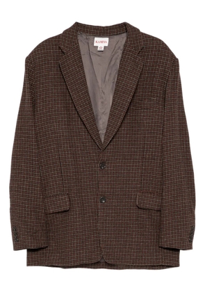 KAMIYA graphic-appliqué blazer - Brown