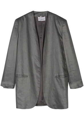 Gianfranco Ferré Pre-Owned 1990s linen coat - Grey