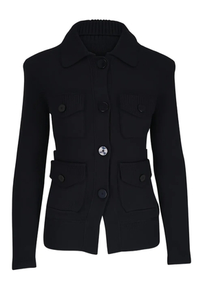 Dorothee Schumacher flap-pocket collared jacket - Black