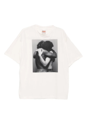 SAINT MXXXXXX logo-printed T-shirt - Neutrals