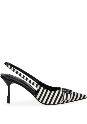 MSGM 90mm striped pumps - Black