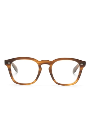 Oliver Peoples N.03 square-frame glasses - Brown