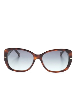 Carolina Herrera tortoiseshell butterfly-frame sunglasses - Brown