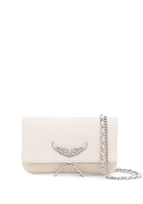Zadig&Voltaire Swing Your Wings Rock Nano leather crossbody bag - White