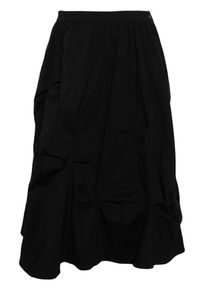b+ab gathered midi skirt - Black