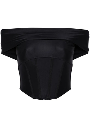 MISBHV Elena corset blouse - BLACK