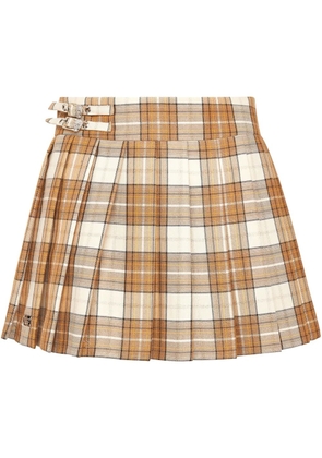 Philipp Plein pleated Flame skirt - Neutrals