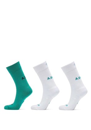 Nike ribbed crew socks (set of three) - White