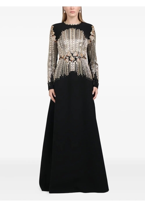 Dina Melwani sequin-embellished maxi dress - Black