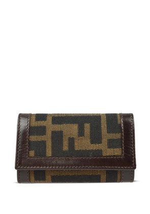 Fendi Pre-Owned 1990-2000s Zucca six-hook key case - Brown