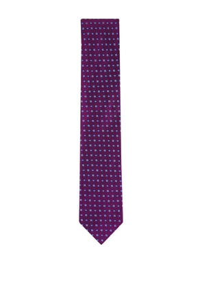 Eton patterned tie - Purple