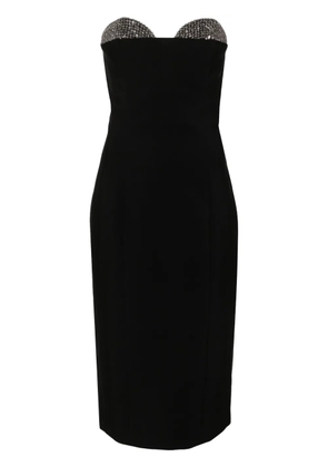 Genny sequin-detailed strapless midi dress - Black