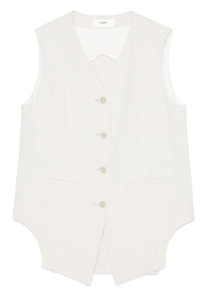 Muller Of Yoshiokubo Lino vest - Brown