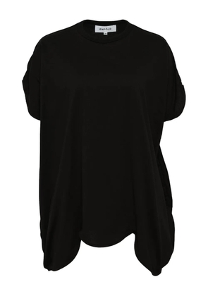 Enföld asymmetric draped T-shirt - Black