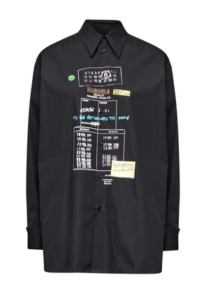 MM6 Maison Margiela graphic print shirt - Black