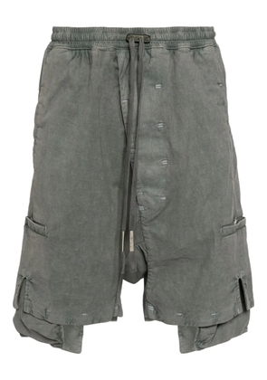 Boris Bidjan Saberi drop-crotch drawstring shorts - Green