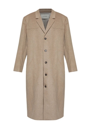 ENTIRE STUDIOS button-fastening wool coat - Neutrals