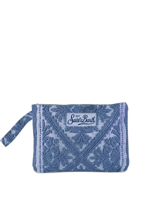 MC2 Saint Barth logo-detail clutch bag - Blue