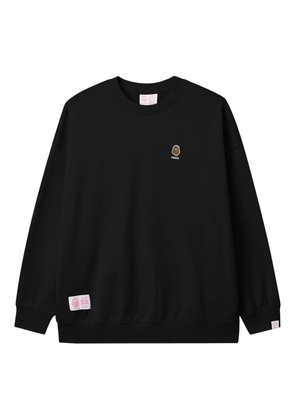 FINGERCROXX logo-patch sweatshirt - Black