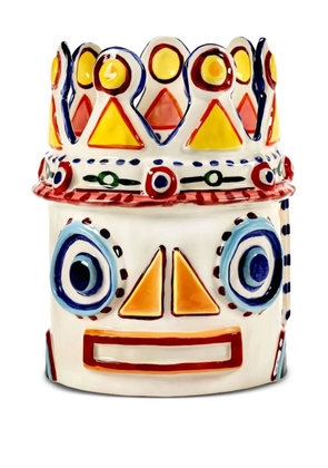 Serax Sicily 3D painted vase - White