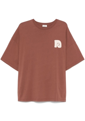 Nanushka rope-embroidery T-shirt - Brown