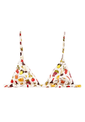 Fleur Du Mal Luxe triangle bra - Black