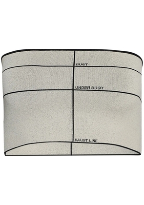 VETEMENTS knitted top - Neutrals