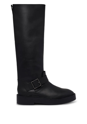 Calvin Klein buckle-strap boots - Black