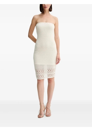 GUESS USA Leah strapless midi dress - Neutrals