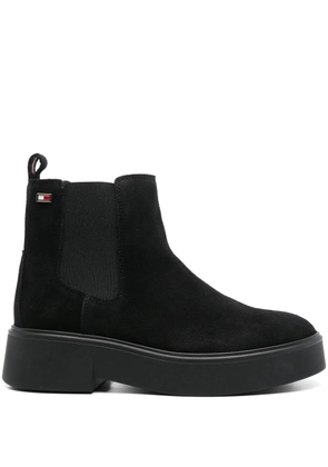 Tommy Hilfiger suede Chelsea boots - Black