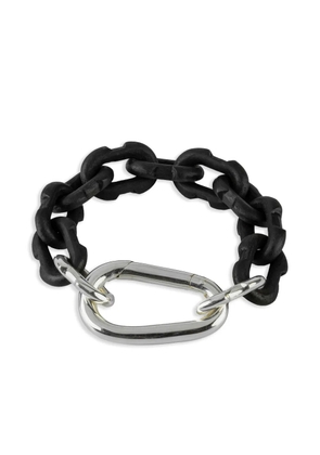 Parts of Four sterling silver Totem bracelet - Black