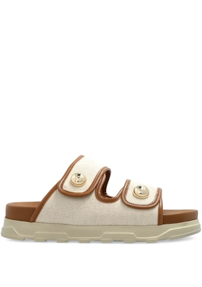 Furla leather sandals - Neutrals