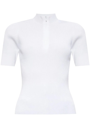 Tory Burch ribbed T-shirt - White