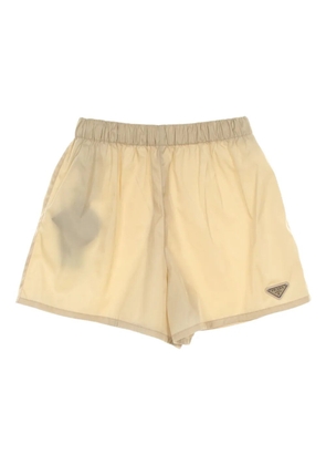 Prada Pre-Owned 2020s elasticated-waistband shorts - Neutrals