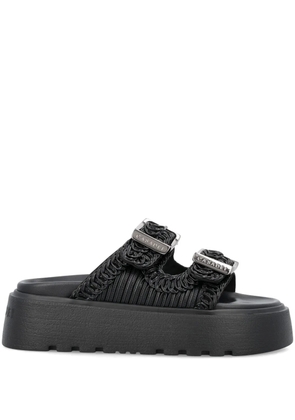 Casadei Birky Ale flatform slides - Black