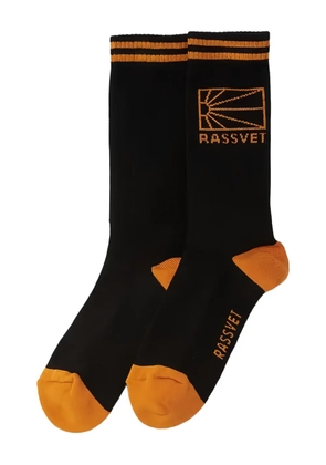 RASSVET logo-embroidered striped socks - Black