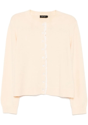tout a coup crew-neck cardigan - Neutrals