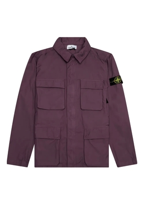 Stone Island buttoned flap-pocket jacket - Purple