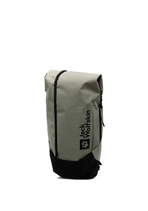 JACK WOLFSKIN zip-fastening logo-print backpack - Grey