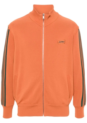 Autry logo-appliqué zip-up sweatshirt - Orange